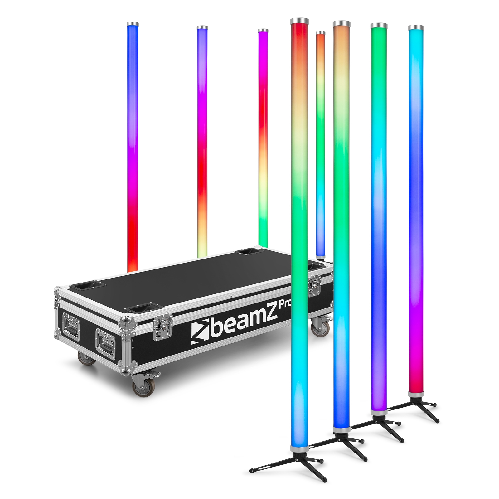 Kratos LED Tube Set RGBW in/outdoor use, set of 8 - beamZ