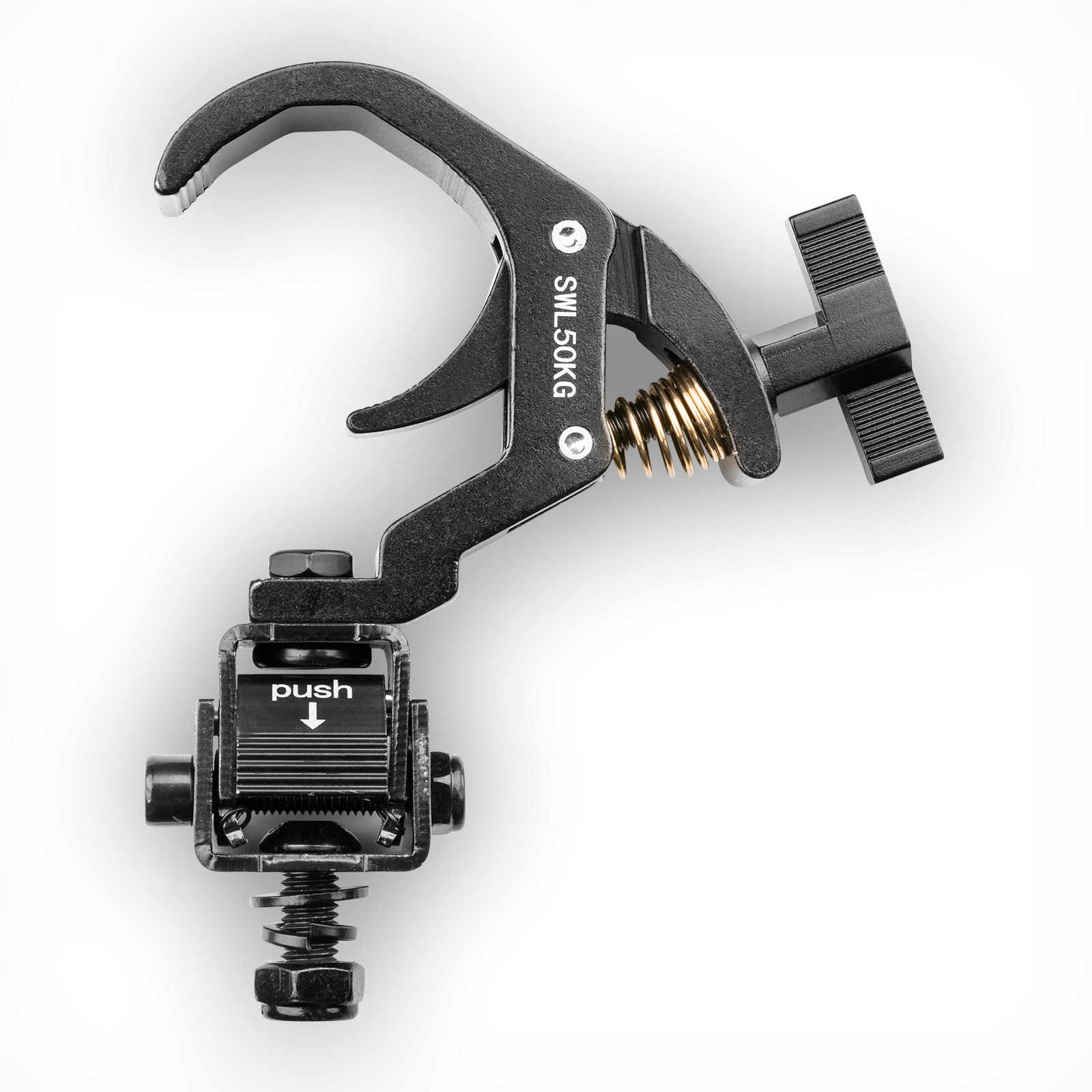 BC50B-150F Foldable Quick Trigger Clamp Black - beamZ