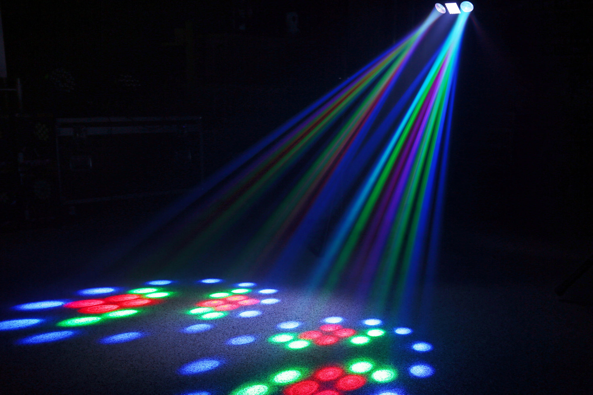 beamz Uranus Double Lens Moonflower Colour LED Disco Light Party Club Strobe