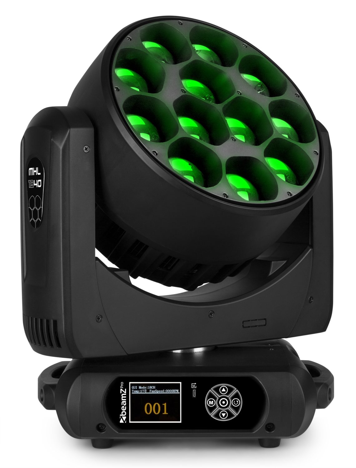 Oh Recomendación Movilizar MHL1240 LED Moving Head Zoom 12x40W 2 pieces in Flightcase - beamZ