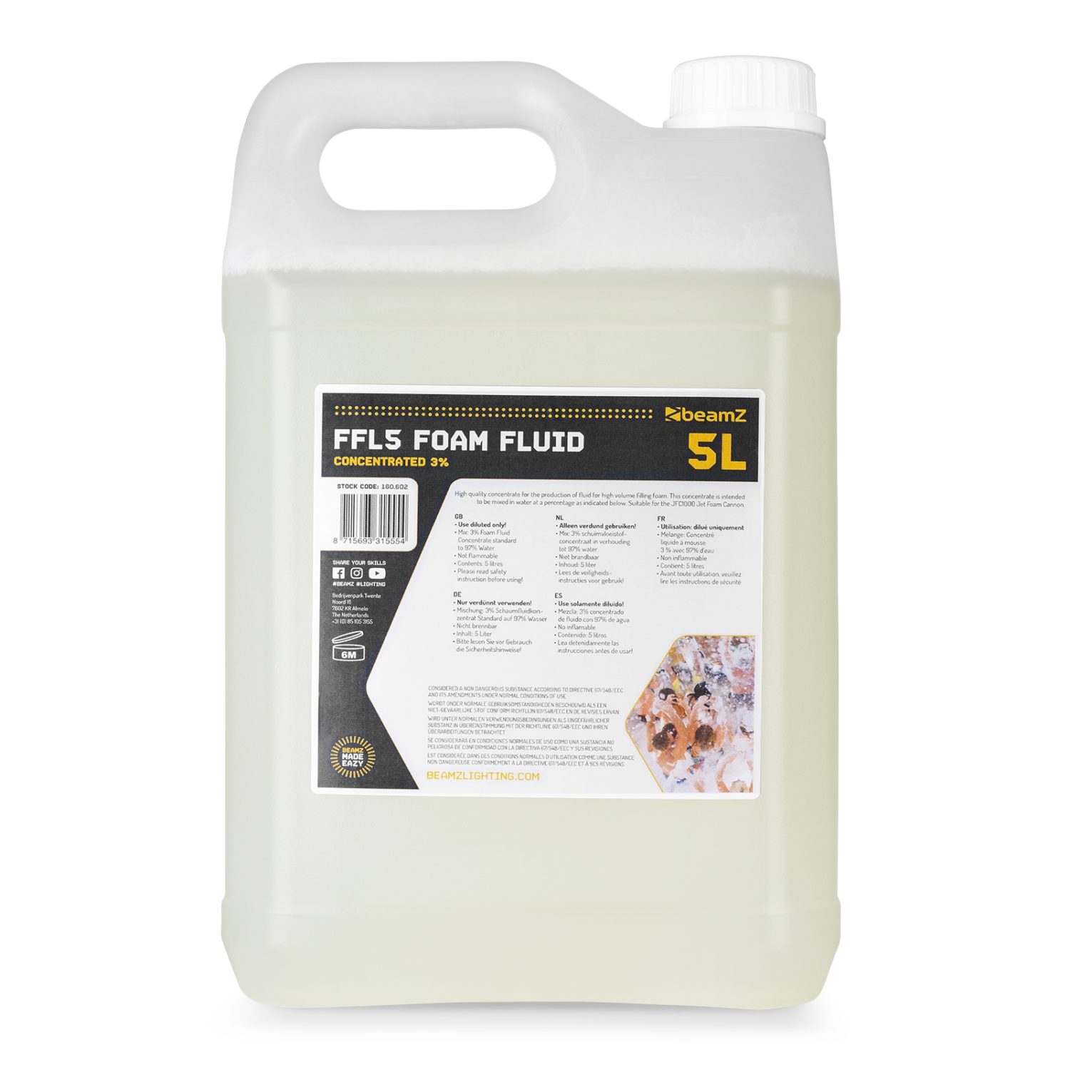 FFL5 Foam Fluid 5L Concentrated - beamZ