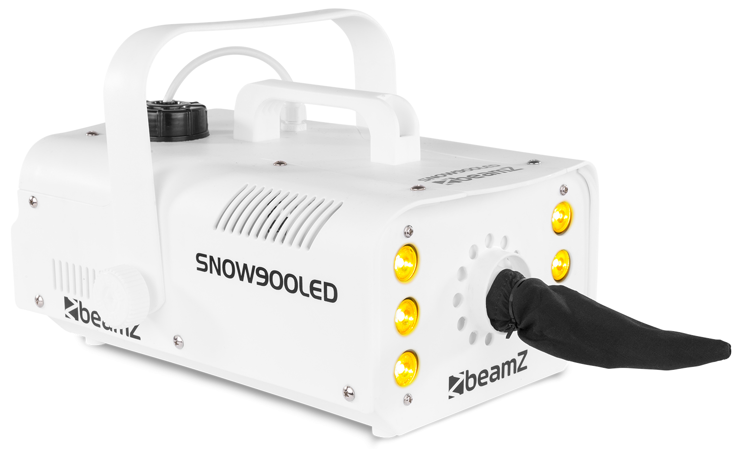 BeamZ RAGE1000SNOW Machine à Neige 1000 Watts, Buse Longue Durée et Design  Unique, Télécommande filaire et sans fil, Boitier métallique, Etrier de