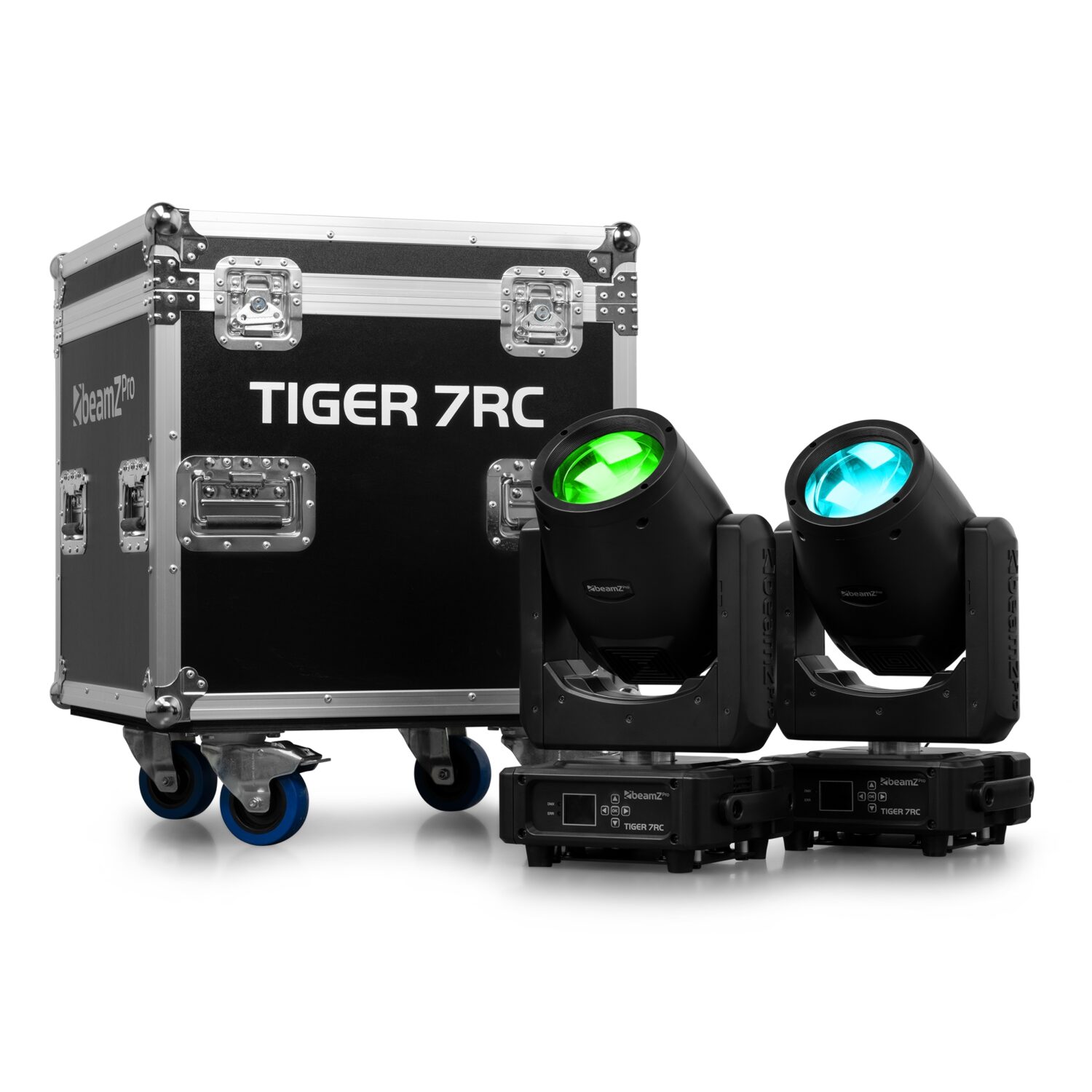 Tiger 7RC 230W Beam Moving Head 2pcs in Flightcase - beamZ Tiger 7RC 230W Beam Moving Head 2pcs in Flightcase - beamZ
